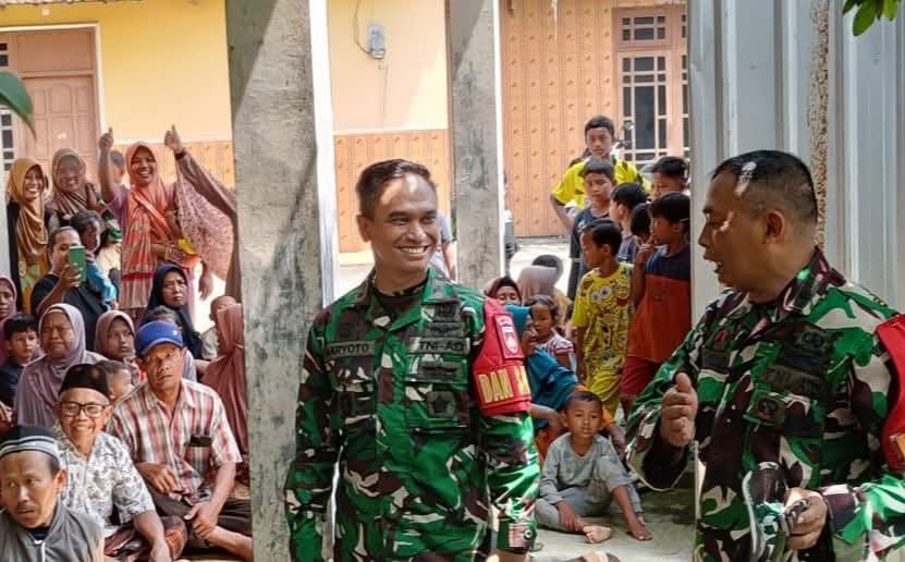 Dansatgas TMMD Tinjau Progres Sasaran Pengecoran Jalan