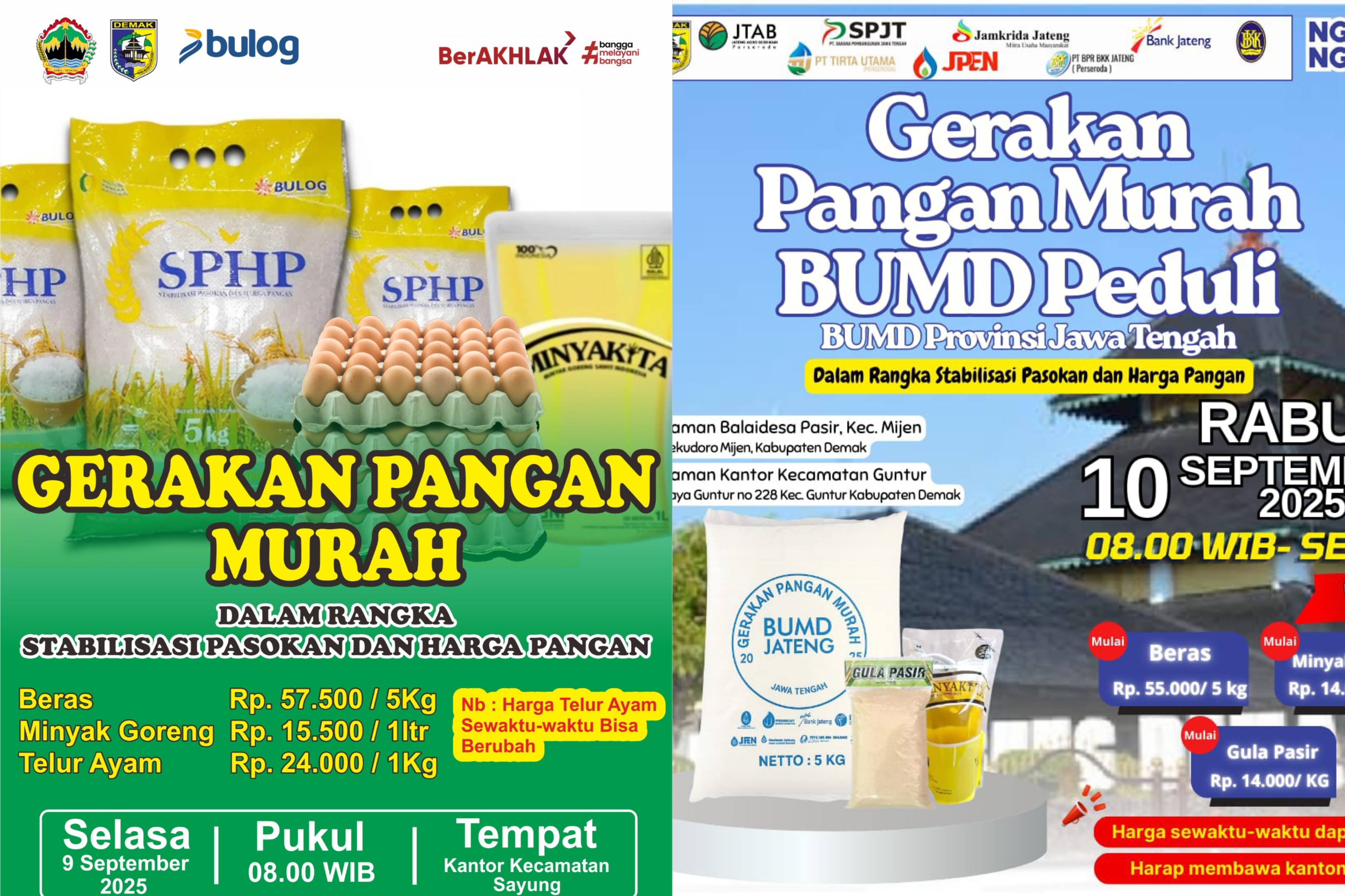 Segera di buka Gerakan Pangan Murah Buka Lapak, Sediakan Sembako Murah
