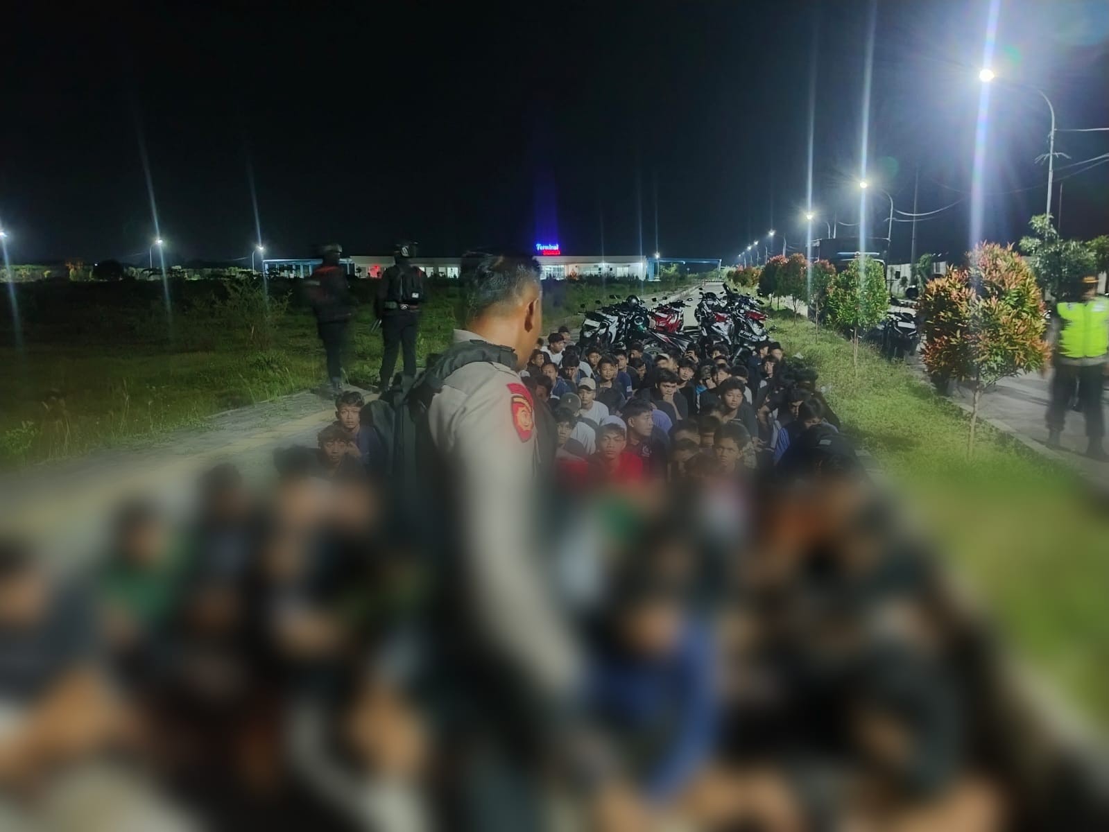 Ratusan Remaja Terduga Balap Liar di Kawasan Terminal Diamankan Polres Demak